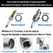 Drehmomentschlüssel für Zündkerze, 5-teiliges Set, 3/8 5–60 Nm, Zwei-Wege-Einstellung, 14 mm, 16 mm...