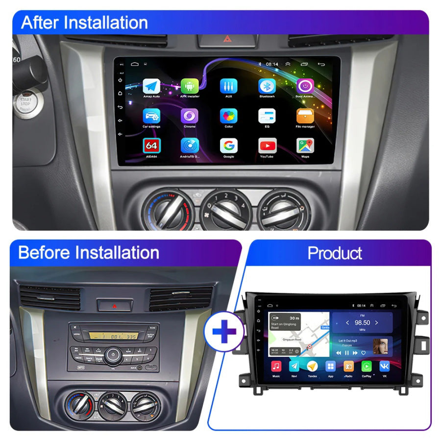Android Autoradio für Nissan Navara 2014-2018 mit Wireless CarPlay & Android Auto