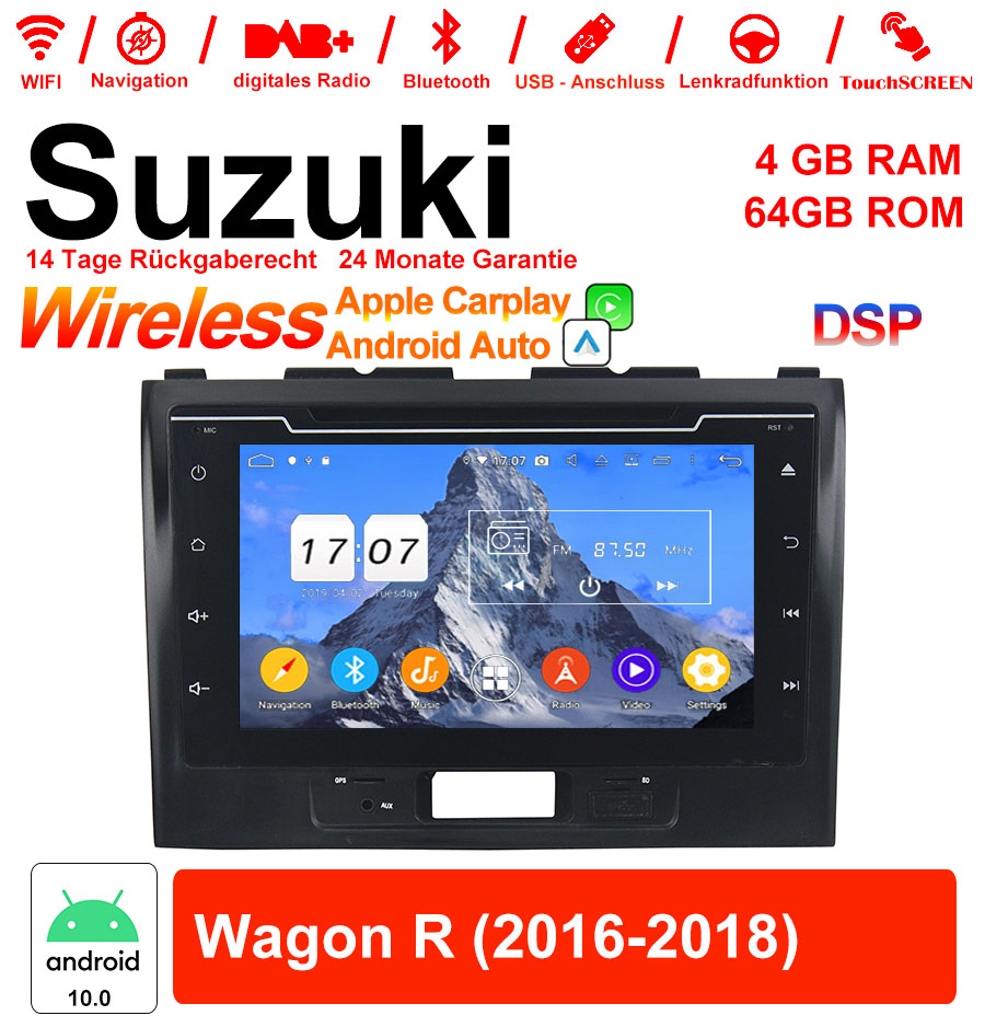 Android Autoradio für Suzuki Wagon R 2016-2018 mit Wireless CarPlay & Android Auto