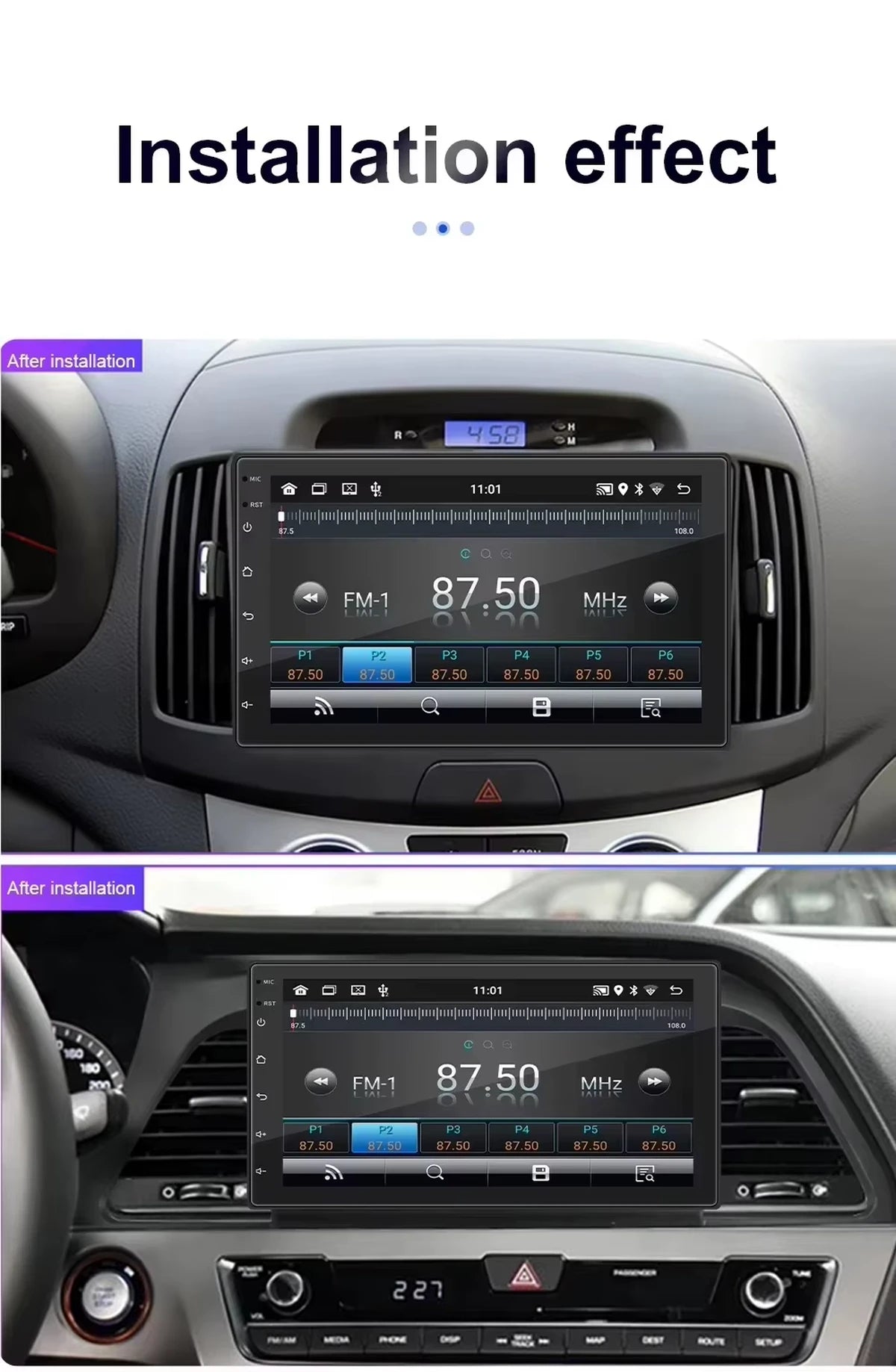 Android Autoradio für Universal 7 Zoll mit Wireless CarPlay & Android Auto