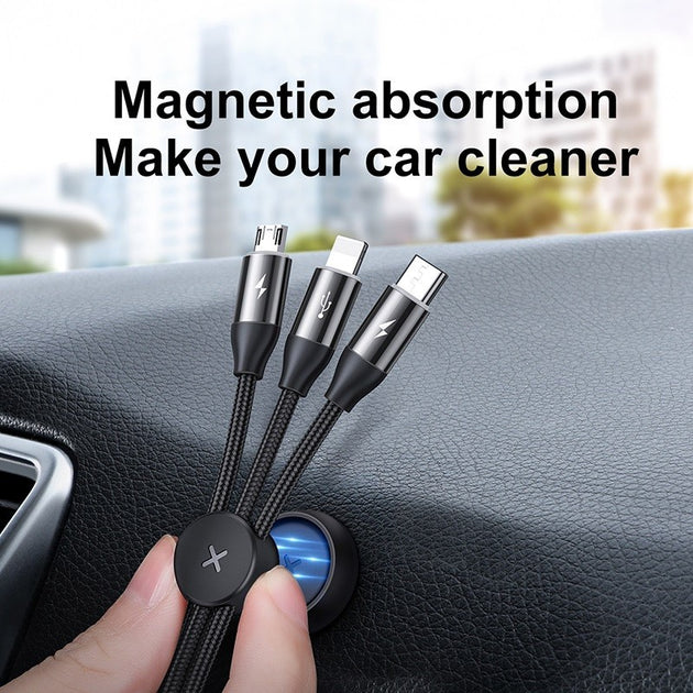 Baseus Magnetspeicherwagen mit 3 in 1 USB-Kabel