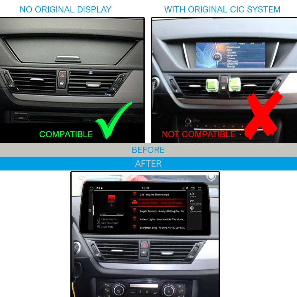 Android Autoradio für BMW X3 E83 2004-2010 mit Wireless CarPlay, Android Auto & DAB+