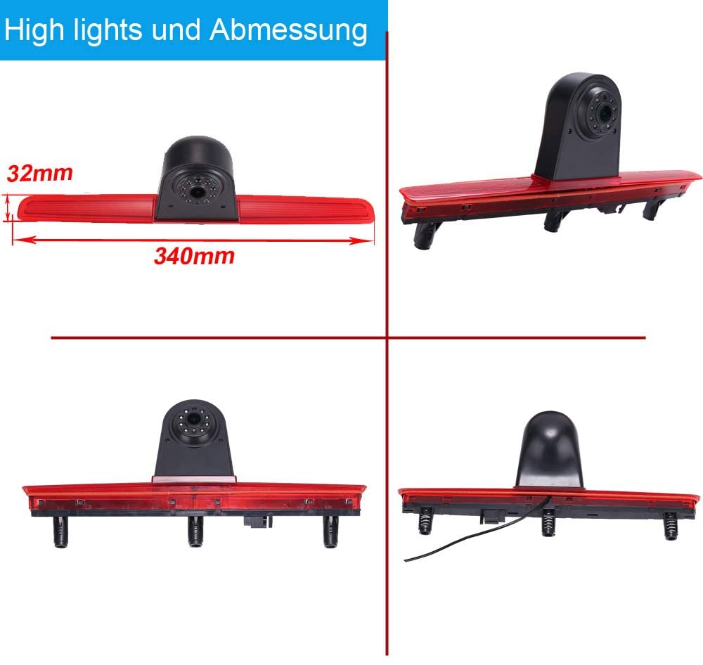 Rückfahrkamera im 3. Bremslicht für VW T5 Bus Multivan Caravelle 2003-2015