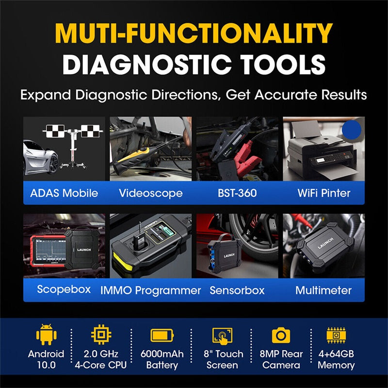 LAUNCH X431 PROS ELITE Diagnosegerät mit ECU Codierung & Vollsystemdiagnose