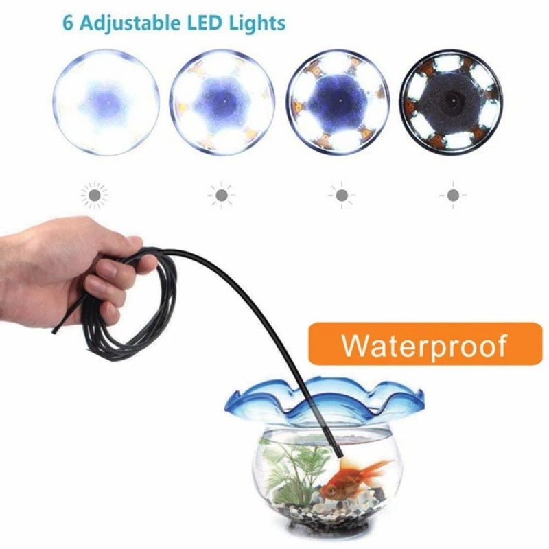 7.0mm Endoskop Kamera HD Flexible IP67 Wasserdichte Mini USB Endoskop 6LED Kabel Inspektion Endoskop für Android PC