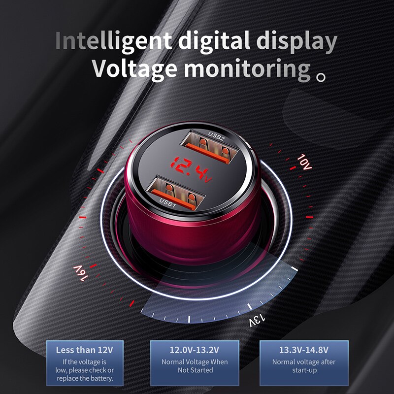 Baseus 45W Quick Charge 4,0 3,0 USB Auto Ladegerät Aufzurüsten SCP QC4.0 QC3.0 Schnelle PD USB C Auto Telefon Ladegerät