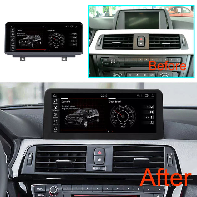 Android Autoradio für BMW 3er und 4er 2016-2018 mit Wireless CarPlay, Android Auto & DAB+