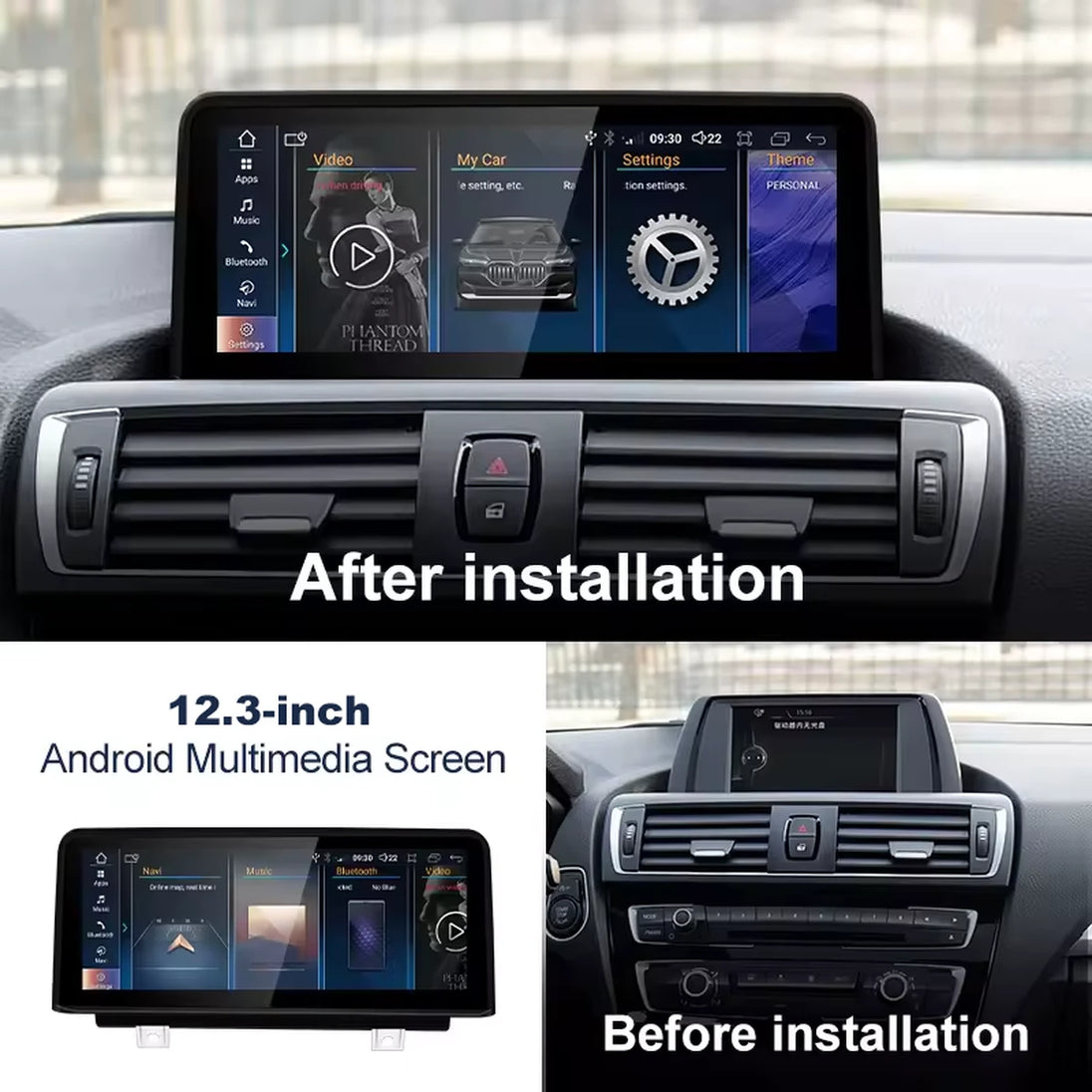 Android Autoradio für BMW 2er 2018 mit Wireless CarPlay, Android Auto & DAB+