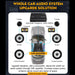 4-Kanal 12V Auto-Leistungsverstärker Klasse A/B Digital Stereo Surround Passiver Subwoofer Audio-Player für Autos Max 7900W