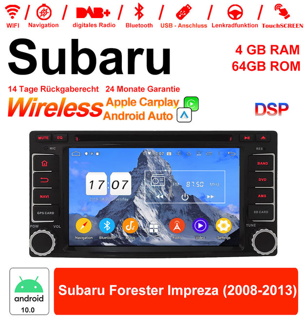 Android Autoradio für Subaru Forester Impreza 2008-2013 mit Wireless CarPlay & Android Auto