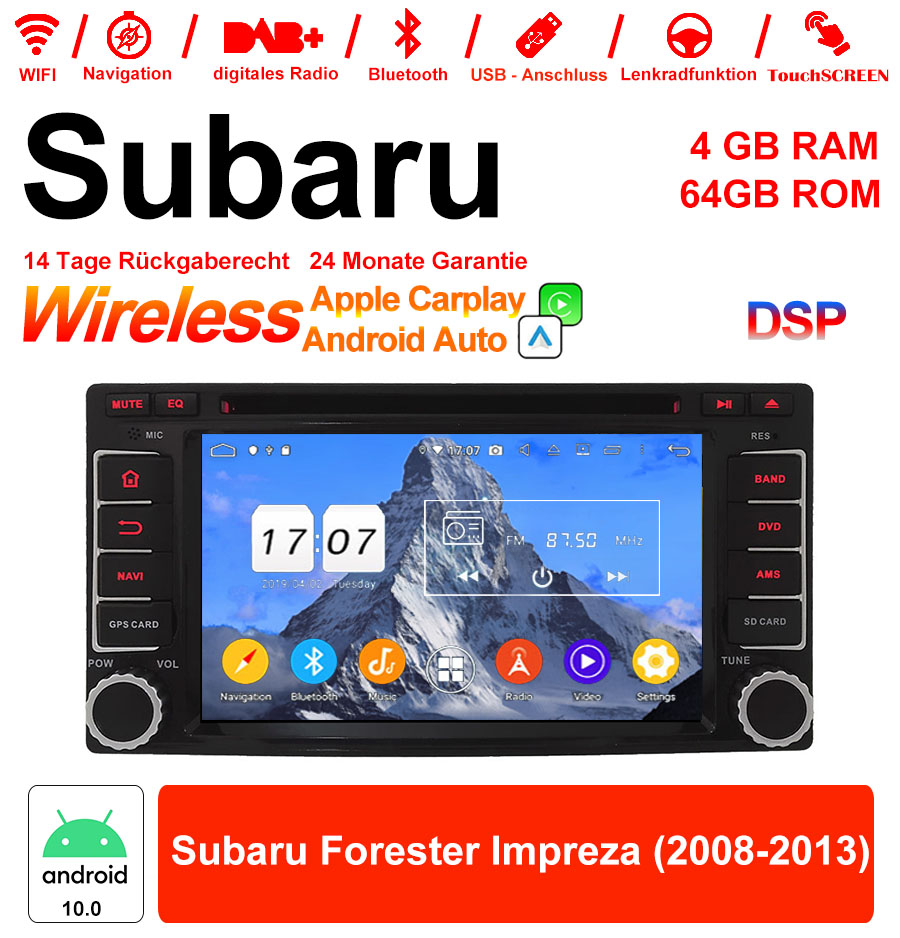 Android Autoradio für Subaru Forester Impreza 2008-2013 mit Wireless CarPlay & Android Auto