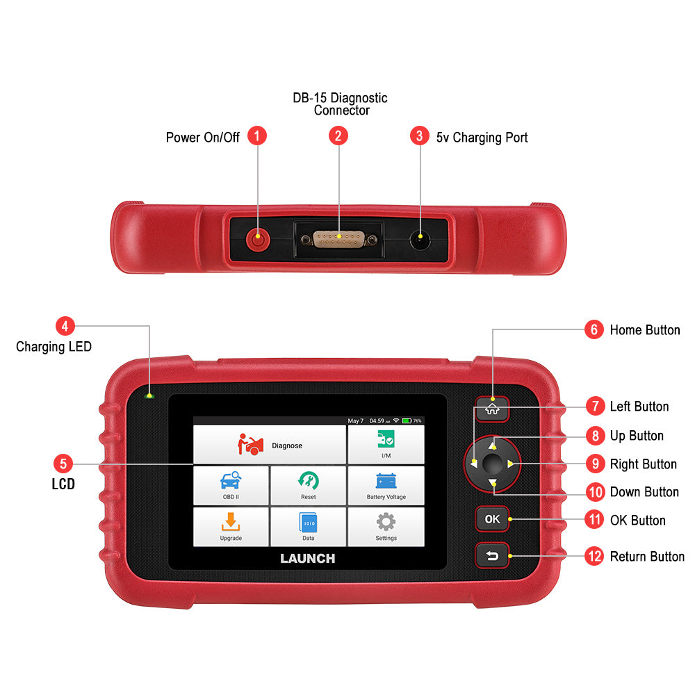 LAUNCH CRP129X OBD2 Diagnosegerät für Fahrzeugsysteme