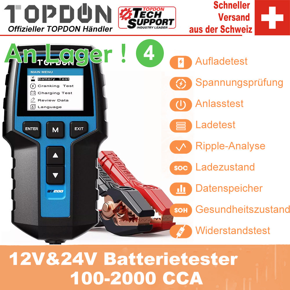 TOPDON BT200 Batterie- und Ladegerät
