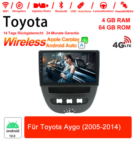 Android Autoradio für Toyota Aygo (2005-2014) mit Wireless CarPlay & Android Auto