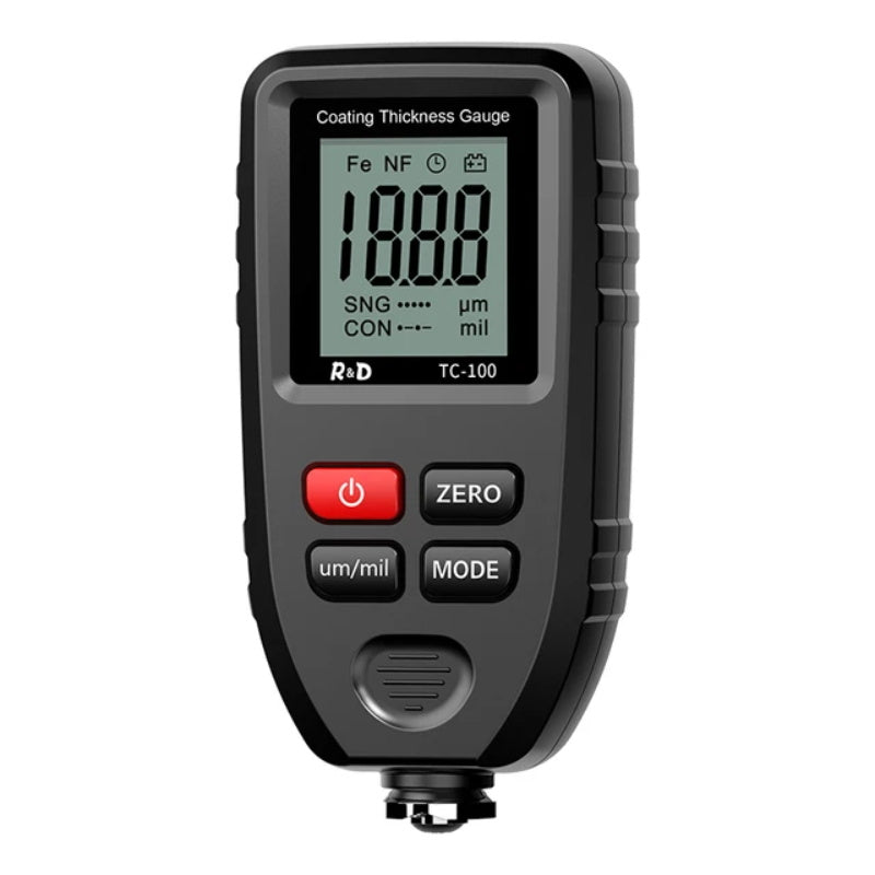 R&D TC100 Beschichtung Dicke Gauge 0,1 micron/0-1300 Autolack Film Dicke Tester Meter Mess FE/NFE russische...