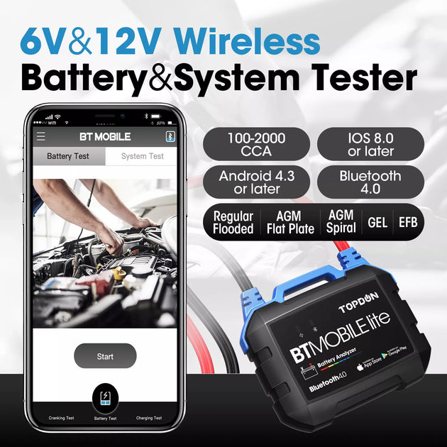 TOPDON BTMobile Lite Batterie- und Ladegerät