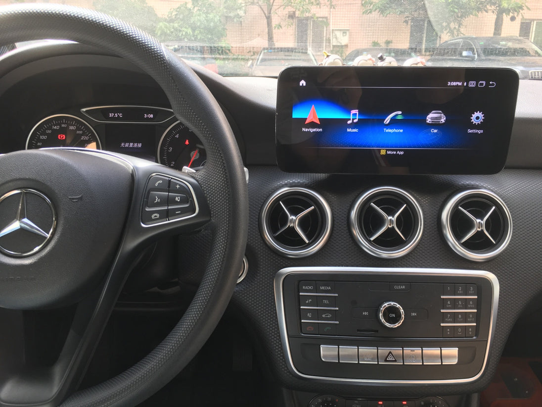 Android Autoradio für Mercedes Benz GLA X156, C-Klasse C117/X117/W463 und CLA C117/X117 2016-2019 mit Wireless CarPlay, Android Auto & DAB+