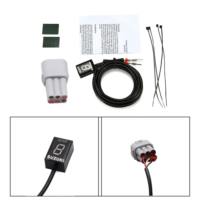 Motorrad 1-6 Level LED Geschwindigkeitsanzeige Anzeige ECU Stecker für Suzuki Intruder 800 V-Strom GSX r1000r R600 750 SV 650 KATANA
