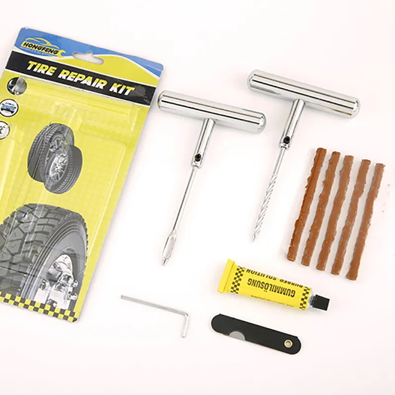 Tragbare Auto Reifen Reparatur Kit 11 stücke DIY Einfache Reparatur Reifen Puncture Repair Tool für Auto...