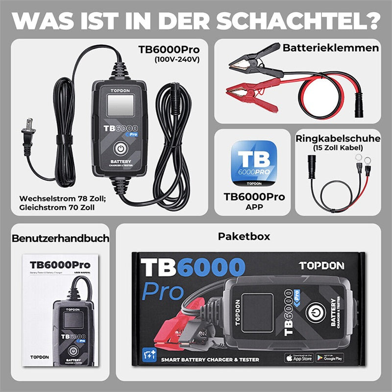 TOPDON TB6000Pro Batterie- und Ladegerät