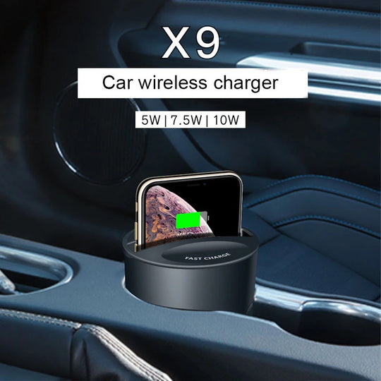 10w 7,5 W Drahtlose Auto Ladegerät Tasse Für iPhone XsMax/Xs/Xr/11/12 schnell Wirless Lade halter Lade Stehen Für Samsung HUAWEI