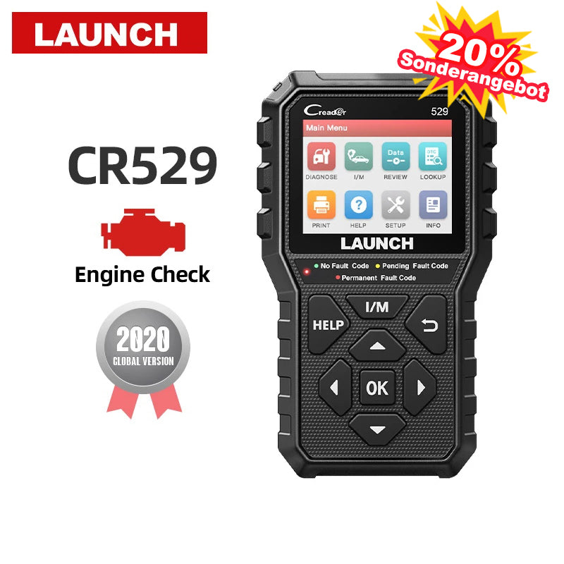 LAUNCH CR529 OBD2 Diagnosegerät für Fahrzeugsysteme