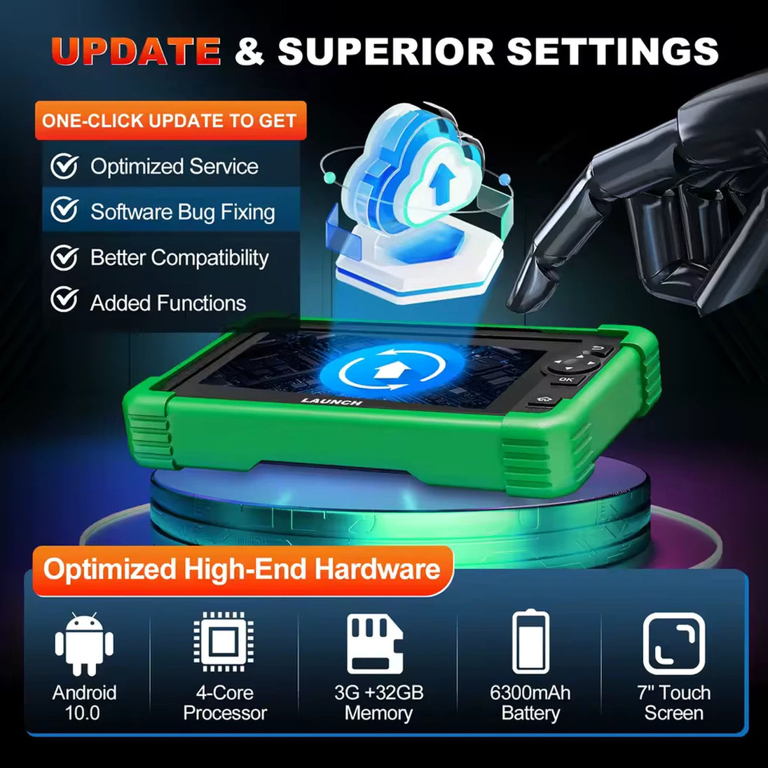 LAUNCH X431 CRP919 EV OBD2 Diagnosegerät für Fahrzeugsysteme