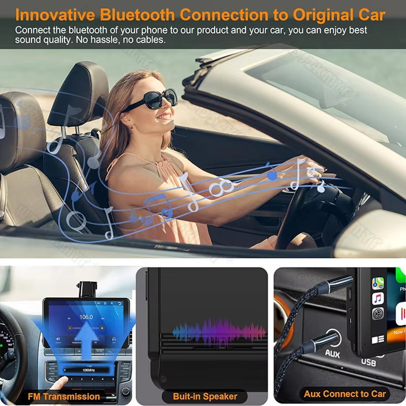 7-Zoll Android Autoradio für Universal mit Wireless CarPlay & Android Auto