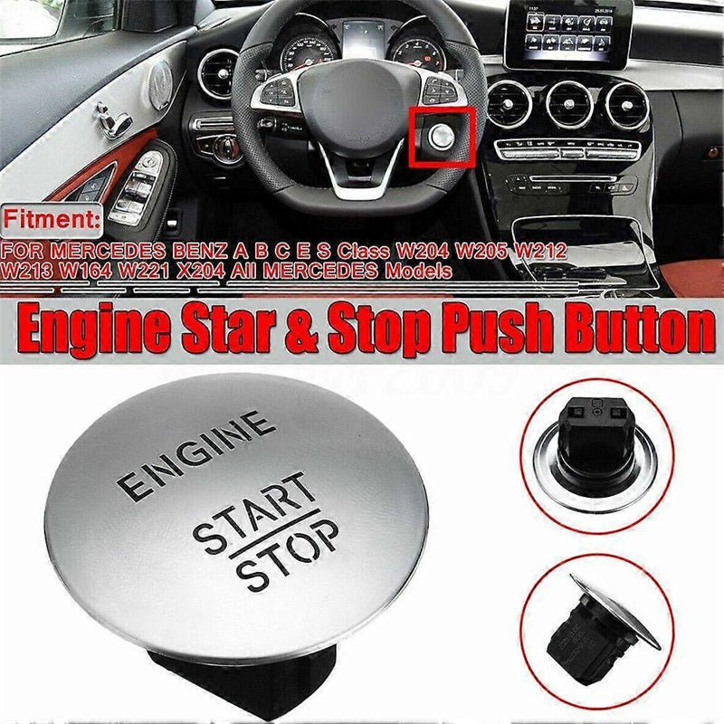 1 Stück Keyless Go Start Stop Taste Auto Motor Zündschalter Stabil Hohe Zuverlässigkeit Für Mercedes W205 W212 W164 W166 W221