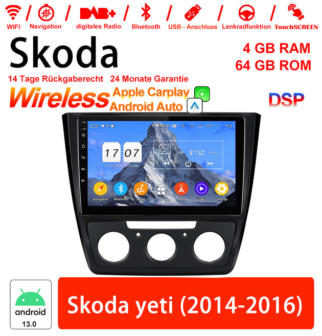 Android Autoradio für Skoda Yeti (2014-2016) mit Wireless CarPlay & Android Auto