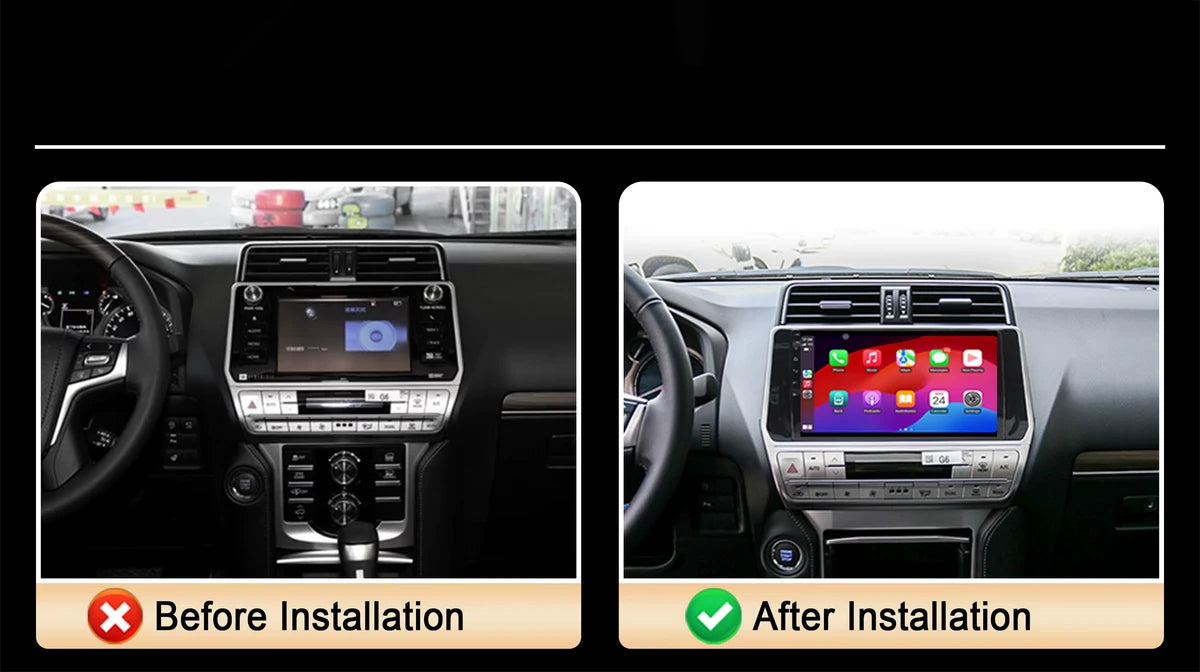 Android Autoradio für Toyota Land Cruiser 2018-2024 mit Wireless CarPlay & Android Auto