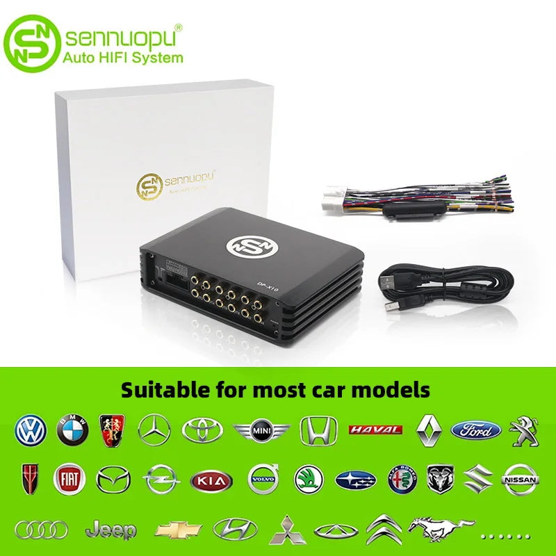 Sennuopu Dp X10 1000w Dsp Prozessor Bluetooth Auto Verstärker 4 Kanäle Klasse A Auto 12 V Automotivo Audio Low amp für Auto Sound