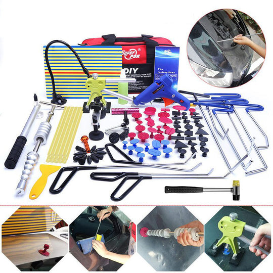 PDR haken werkzeuge Paintless Dent removal tool kit Push Stange Auto Brecheisen Reflektor Board ziehen brücke...