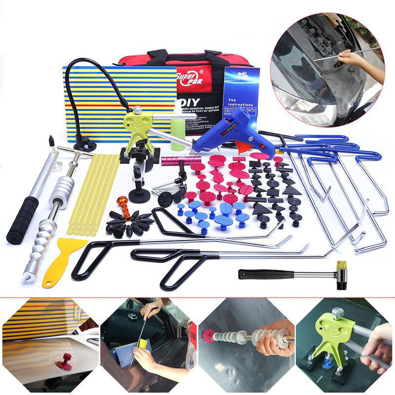 PDR haken werkzeuge Paintless Dent removal tool kit Push Stange Auto Brecheisen Reflektor Board ziehen brücke...