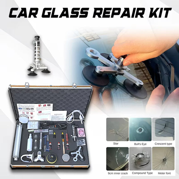 Professionelles Werkzeug zur Reparatur der Windschutzscheibe Autoglas Reparaturset