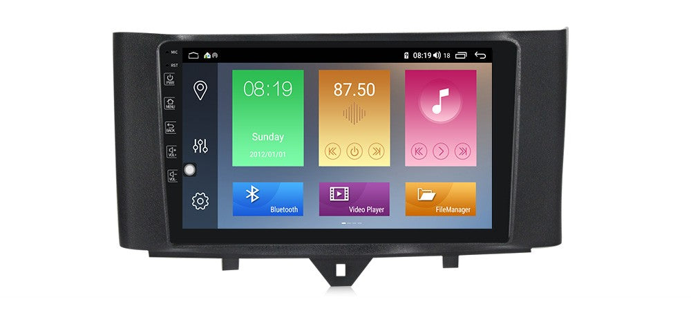Android Autoradio für Mercedes Benz Smart 2011-2015 mit Wireless CarPlay, Android Auto & DAB+