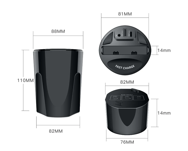 Premium Wireless Car Charger Cup